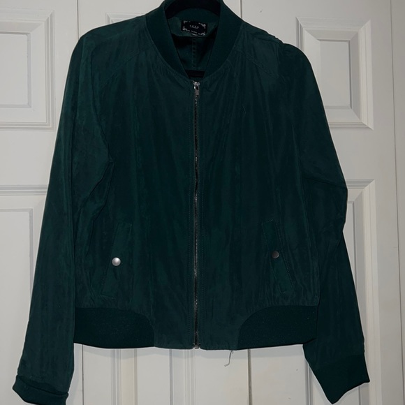 iris | Jackets & Coats | Xl Iris Bomber Jacket In Dark Green Nwot